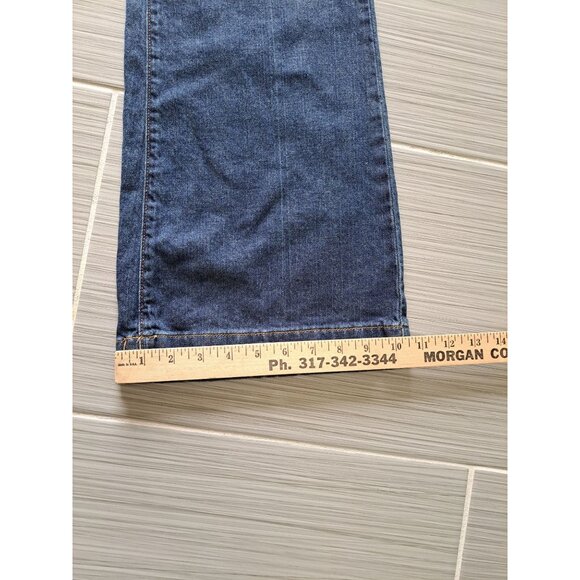 Womens Mossimo Bootcut Stretch Denim Jeans Size 14 Dark Wash Cotton Blend Y2K - Picture 9 of 12